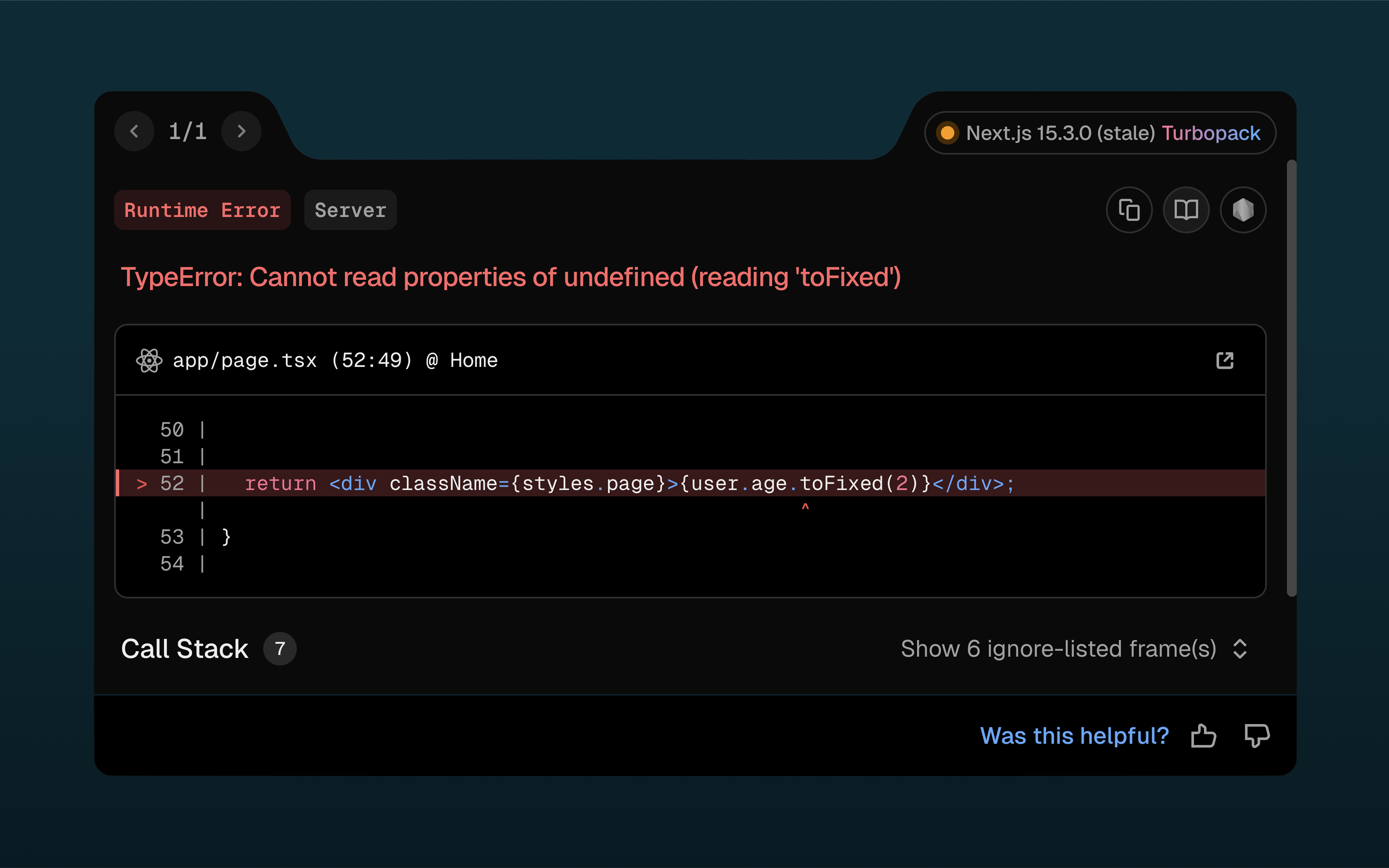 Console error while trying to access a property of undefined